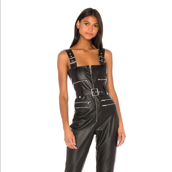 Wewhorewat vegan leather overall size small - Picture 2 of 4